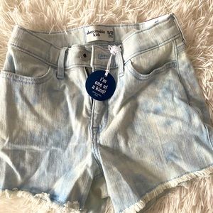 Abercrombie Kids Adjustable Waist Jean Shorts